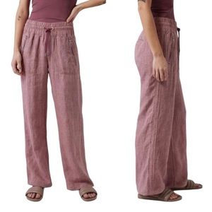 Athleta Cabo Linen Wide Leg Pants- never worn!